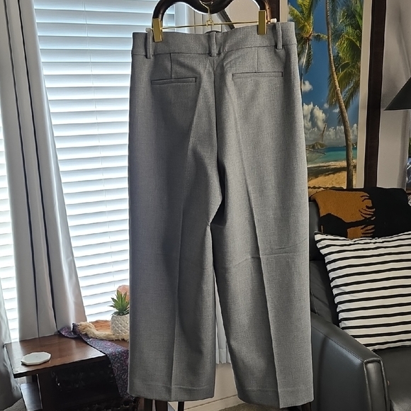 Sydney wide-leg Cropped Ankle Grey pant in four-season stretch Size 8 - Picture 6 of 13